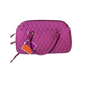 Vera Bradley Boston Bag Magenta Shoulder Crossbody Purse Strap Quilted Tags 2000